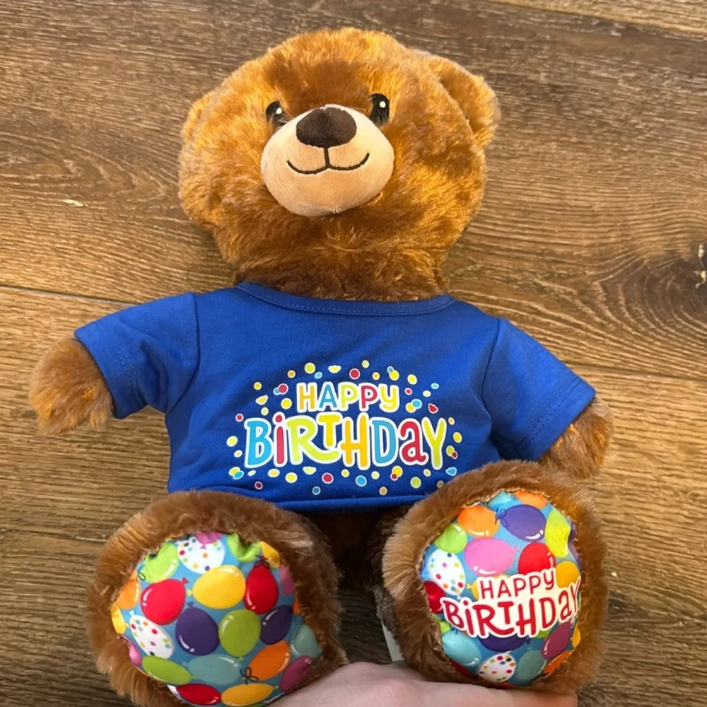 Build a bear happy birthday‎ bear with shirt
